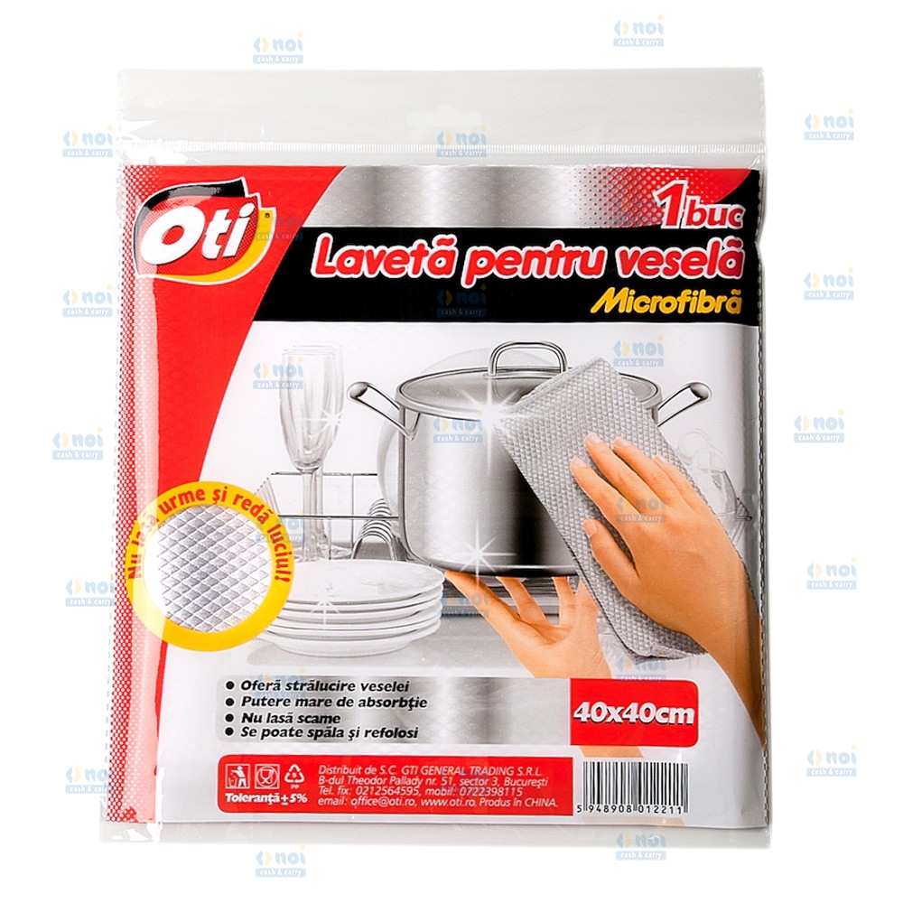 OTI LAVETA MICROFIBRA PENTRU VESELA 40X40CM 041221