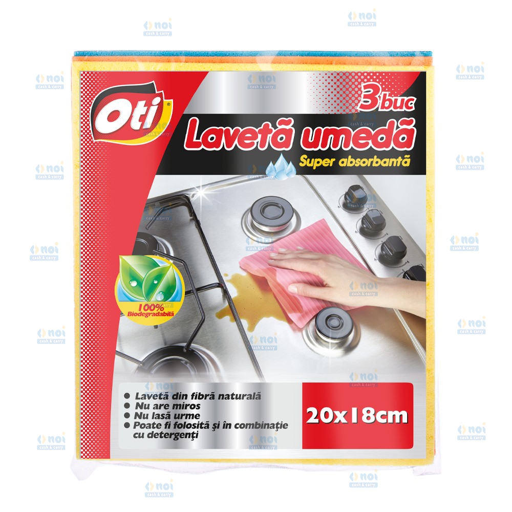 OTI LAVETA UMEDA SUPER ABSORBANTA 18X20CM 3BUC/SET 040917