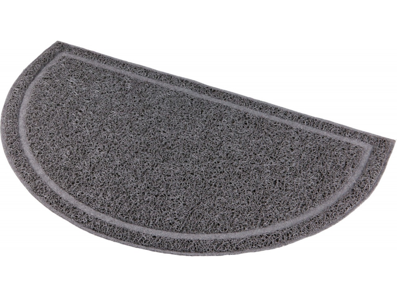 Trixie Covoras In Fata Litierei, Forma Semicircular, PVC, 59 x 35 cm, Antracit, 40386