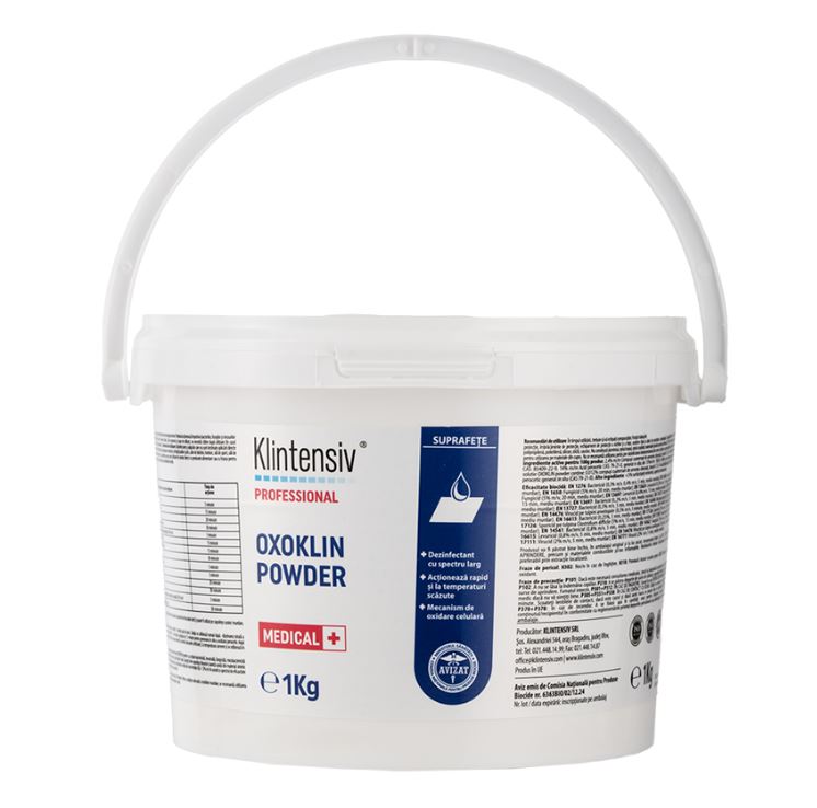Dezinfectant pudra pentru suprafete 1kg Oxoklin Klintensiv