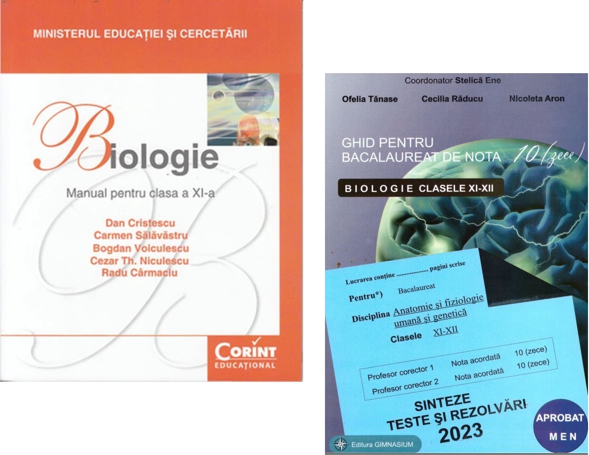 Pachet Admitere Medicina. Biologie - Anatomie si fiziologie umana si genetica si Manual de biologie pentru clasa a 11-a - Dan Cristescu si Stelica Ene