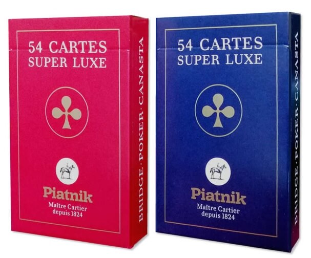 Set 2 pachete carti de joc Super Luxe grafica in stil francez