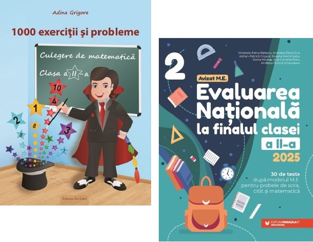 Pachet Evaluarea Nationala. Matematica exercitii si probleme clasa a 2-a - Adina Grigore Mirabela Elena Baleanu