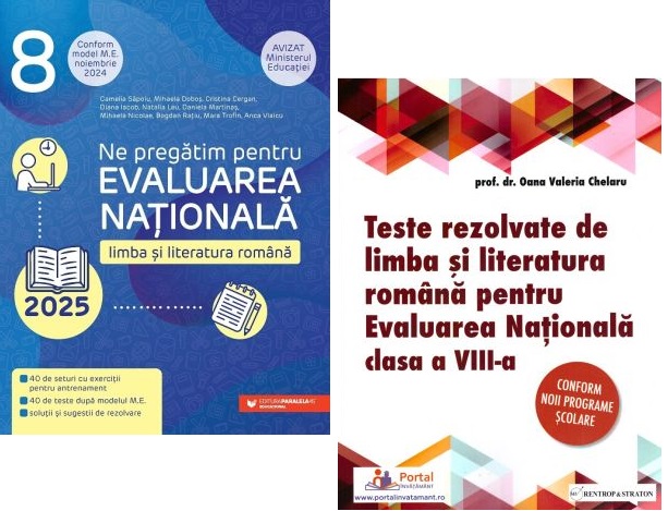 Pachet Evaluarea Nationala 2025. Limba si literatura romana Clasa 8 - Oana Chelaru Cristina Cergan