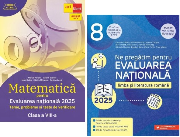 Pachet Evaluarea Nationala 2025 Matematica si Limba si literatura romana - Marius Perianu si Cristina Cergan