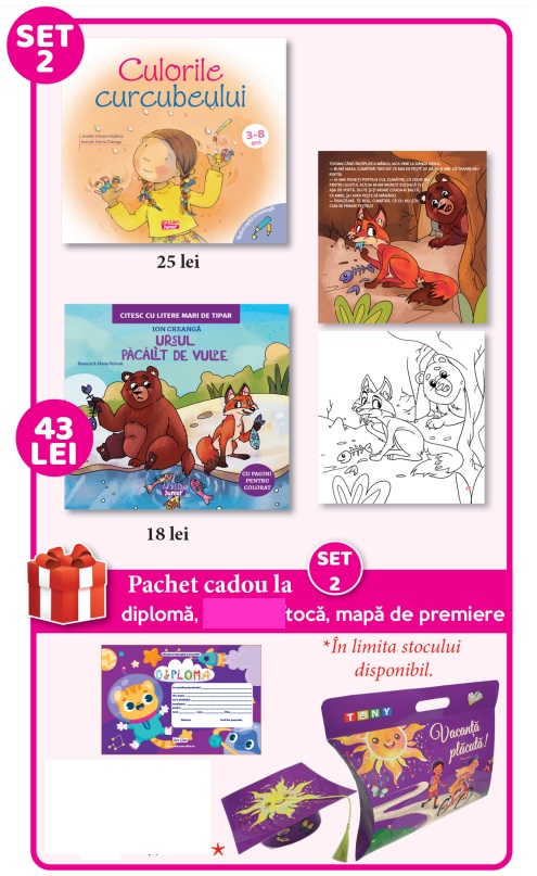 Set 2 de premiere Grupa mica, 2025 (Ursul pacalit de vulpe)
