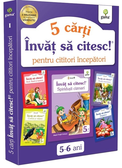 Pachet pentru cititori incepatori 1. Invat sa citesc nivel 0