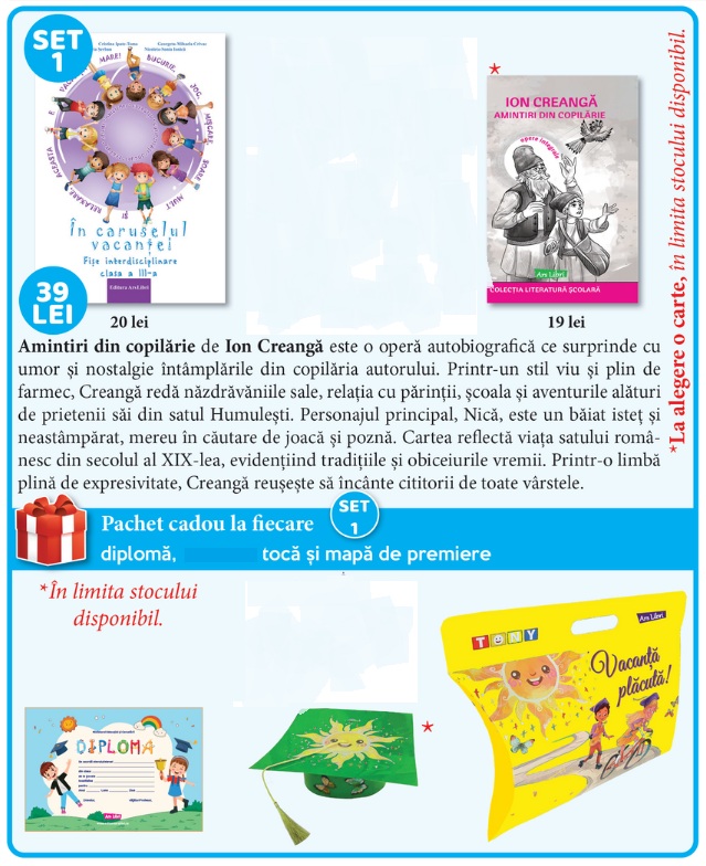 Set 1 de premiere Clasa a 3-a 2025