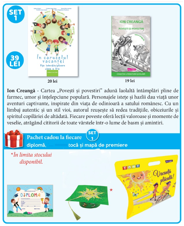 Set 1 de premiere Clasa a 2-a 2025