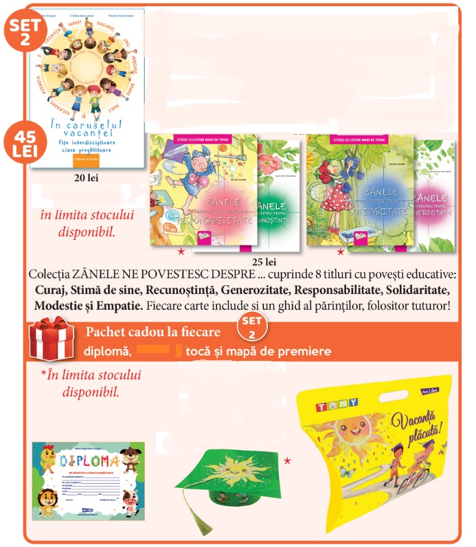 Set 2 de premiere Clasa pregatitoare 2025 (Colectia Zanele ne povestesc despre...)