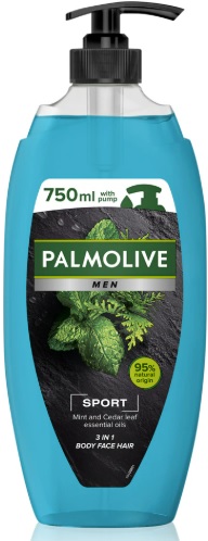 PALMOLIVE MEN GEL DE DUS 750ML 3IN1 SPORT MIND&CEDAR
