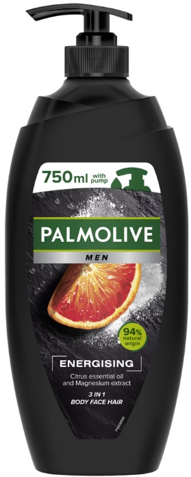 PALMOLIVE MEN GEL DE DUS 750ML 3IN1 ENERGISING CITRUS OIL&MAGNESIUM