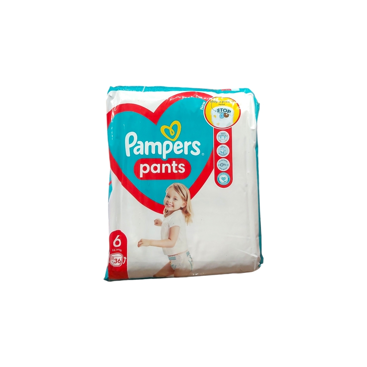 PAMPERS PANTS SCUTECE CHILOTEL BEBE NR6 14-19KG 36BUC