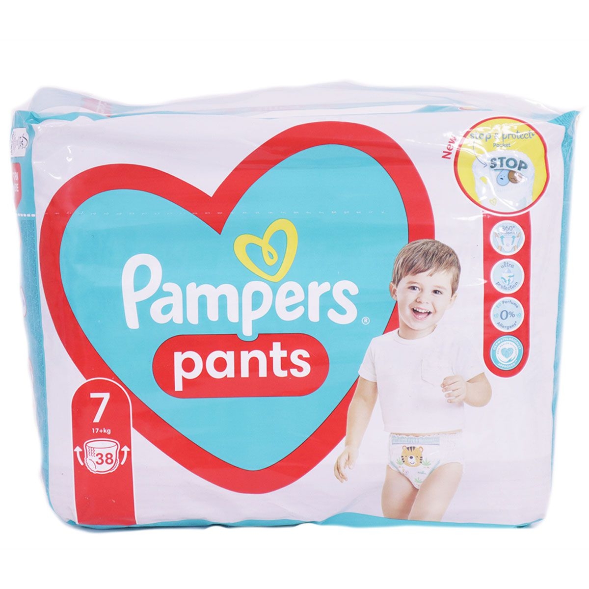 PAMPERS PANTS SCUTECE CHILOTEL BEBE NR7 17+KG 38BUC