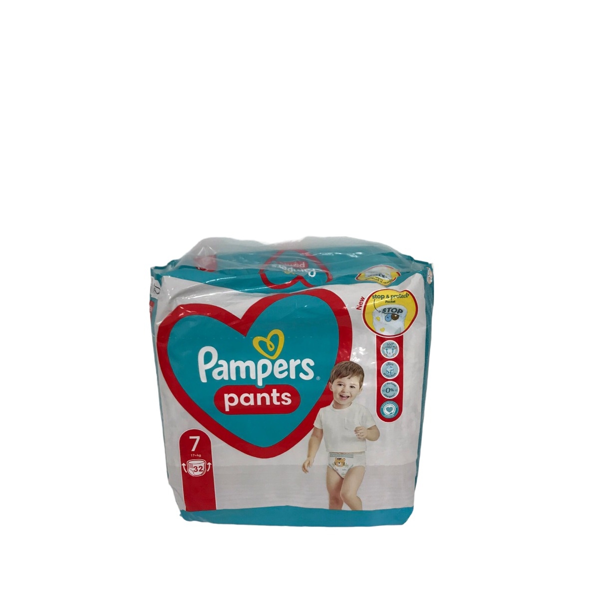 PAMPERS PANTS SCUTECE CHILOTEL NR7 17+KG 32BUC