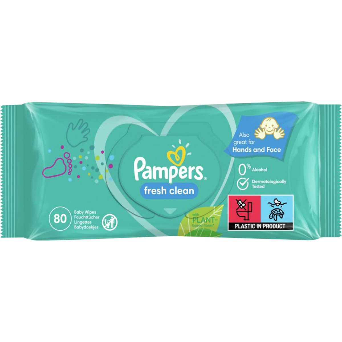 PAMPERS SERVETELE UMEDE FRESH CLEAN 80BUC