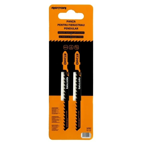 Panza fierastrau pendular pentru lemn, 100x75 mm Set 2 buc ROTOR RT244D