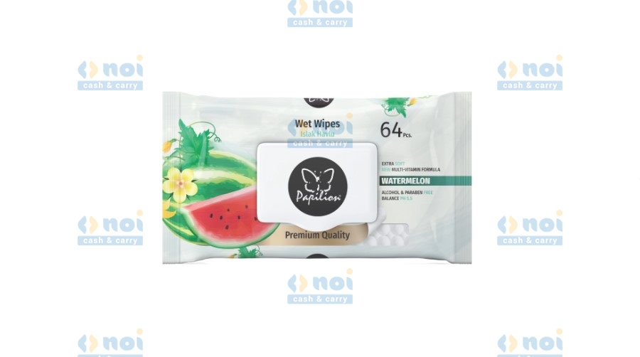 PAPILION SERVETELE UMEDE WATERMELON 64BUC