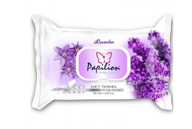 PAPILION SERVETELE UMEDE LAVENDER 100BUC