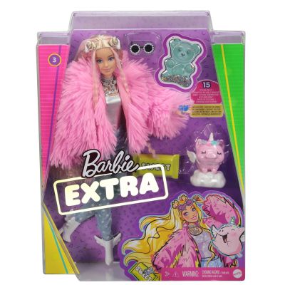 Papusa Extra Style Fluffy Pinky, Barbie