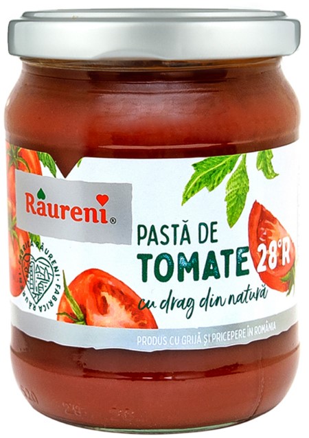 Pasta de tomate 28R, 520g, Raureni