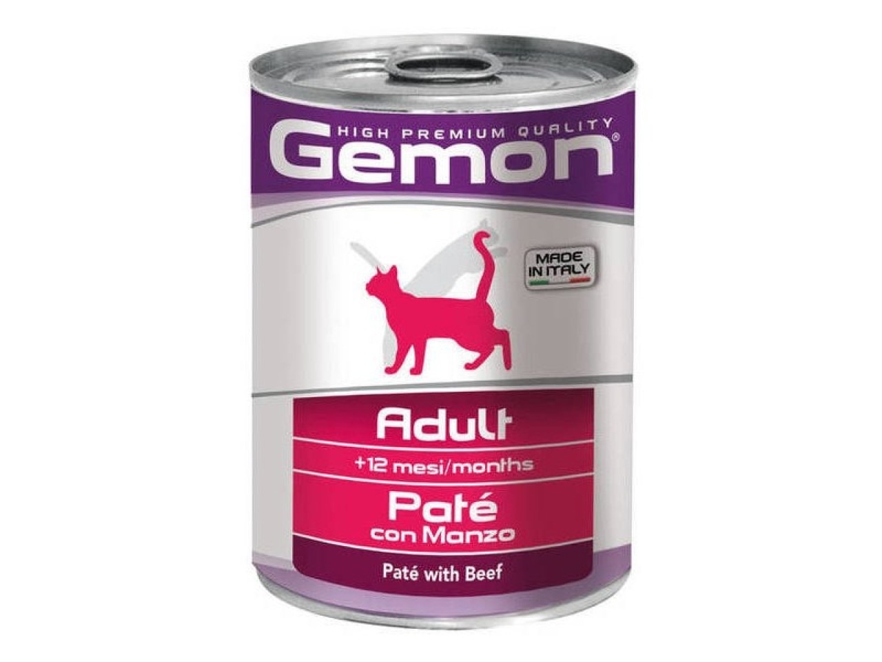 Monge Hrana Umeda Pentru Pisici, Gemon Adult, Pate Cu Vita, 400 g