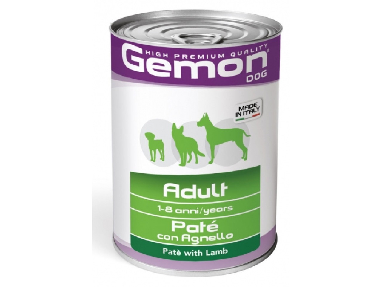 Monge Hrana Umeda Pentru Caini, Gemon Adult, Pate Cu Miel, 400 g