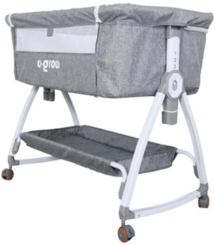 Patut 2 in 1 Co-Sleeper cu functie de leagan, U-Grow