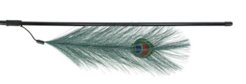 Jucarie Pentru Pisici, Undita Cu Pana De Paun, 47 cm 4509