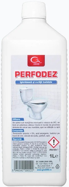 Perfodez - Detergent gel pentru toalete - 1 litru