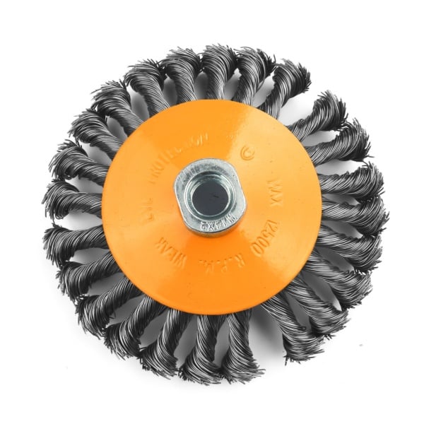 Perie de sarma conica cu noduri ROTOR 125mm M14