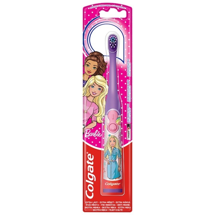 Periuta de dinti cu baterie pentru copii Colgate Barbie