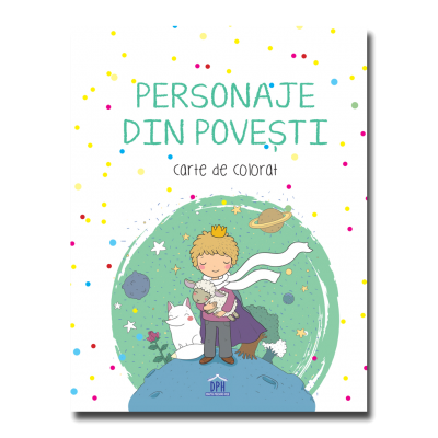 Personaje din povesti - carte de colorat