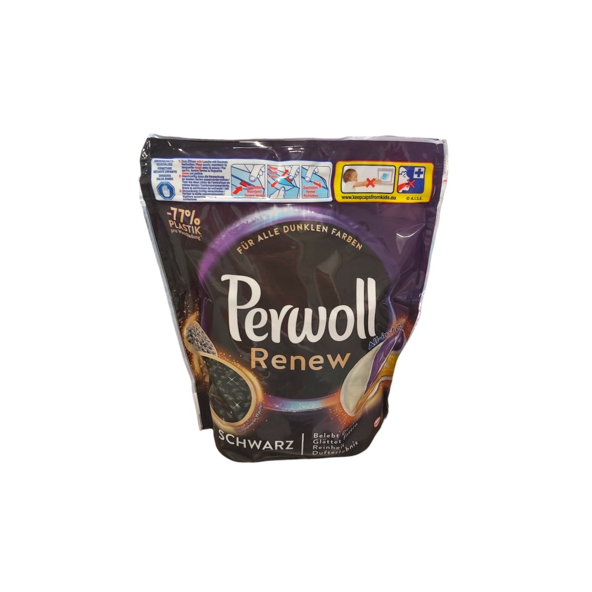 PERWOLL ALLIN1 DETERGENT CAPSULE 40BUC RENEW BLACK