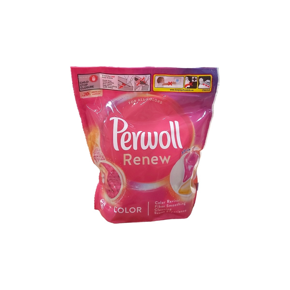 PERWOLL ALLIN1 DETERGENT CAPSULE 46BUC  RENEW COLOR