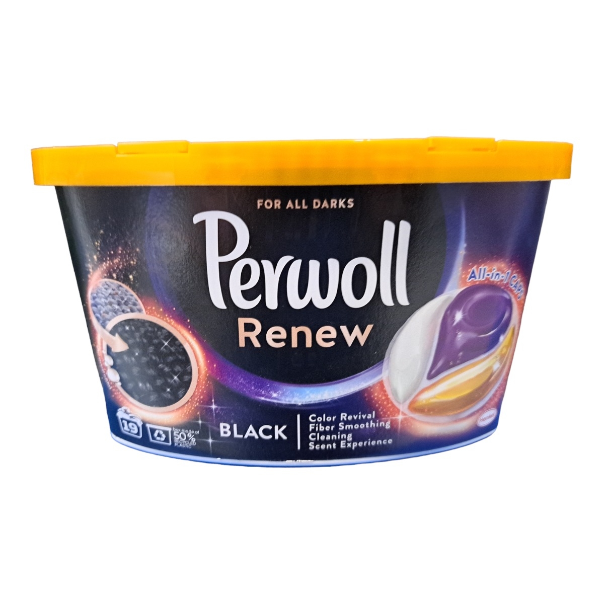 PERWOLL DETERGENT CAPSULE 19BUC RENEW&CARE BLACK