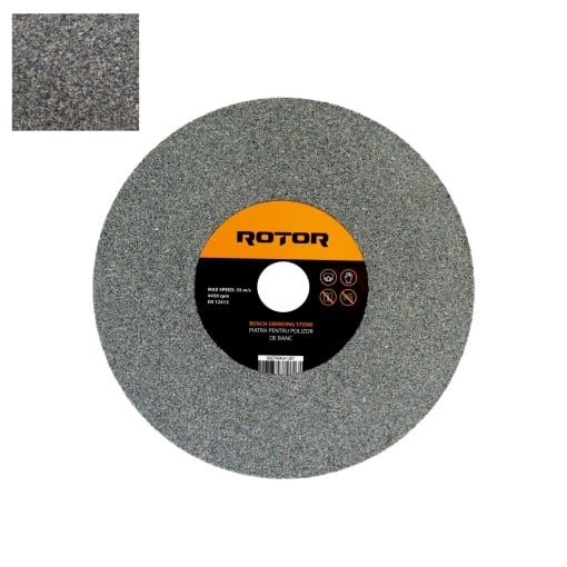 Piatra pentru polizor de banc 150 x 16 x 12.7 mm P60 ROTOR