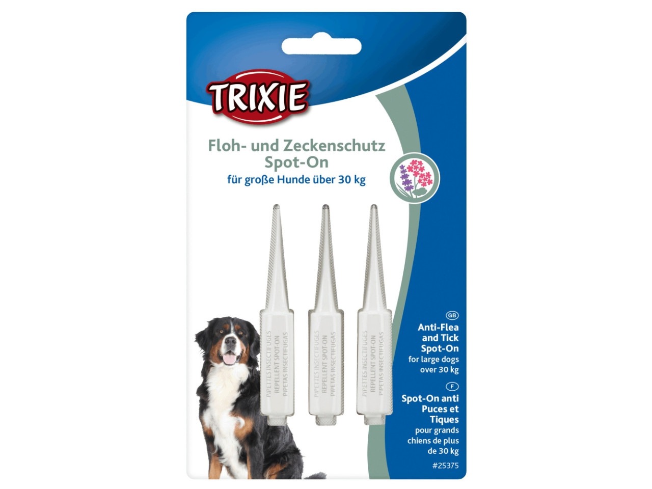 Trixie Picaturi Antiparazitare Naturale Pentru Caini, Spot-On, Peste 30 kg, 3x5 ml, 25375