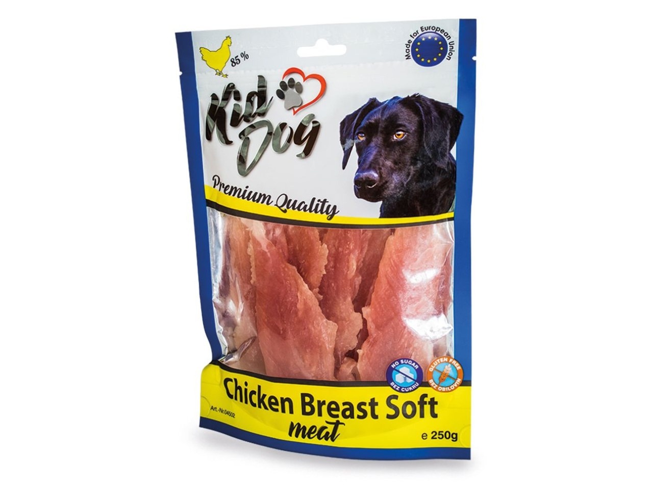 KidDog Recompense Pentru Caini, Piept De Pui Moale, 250 g, A04502