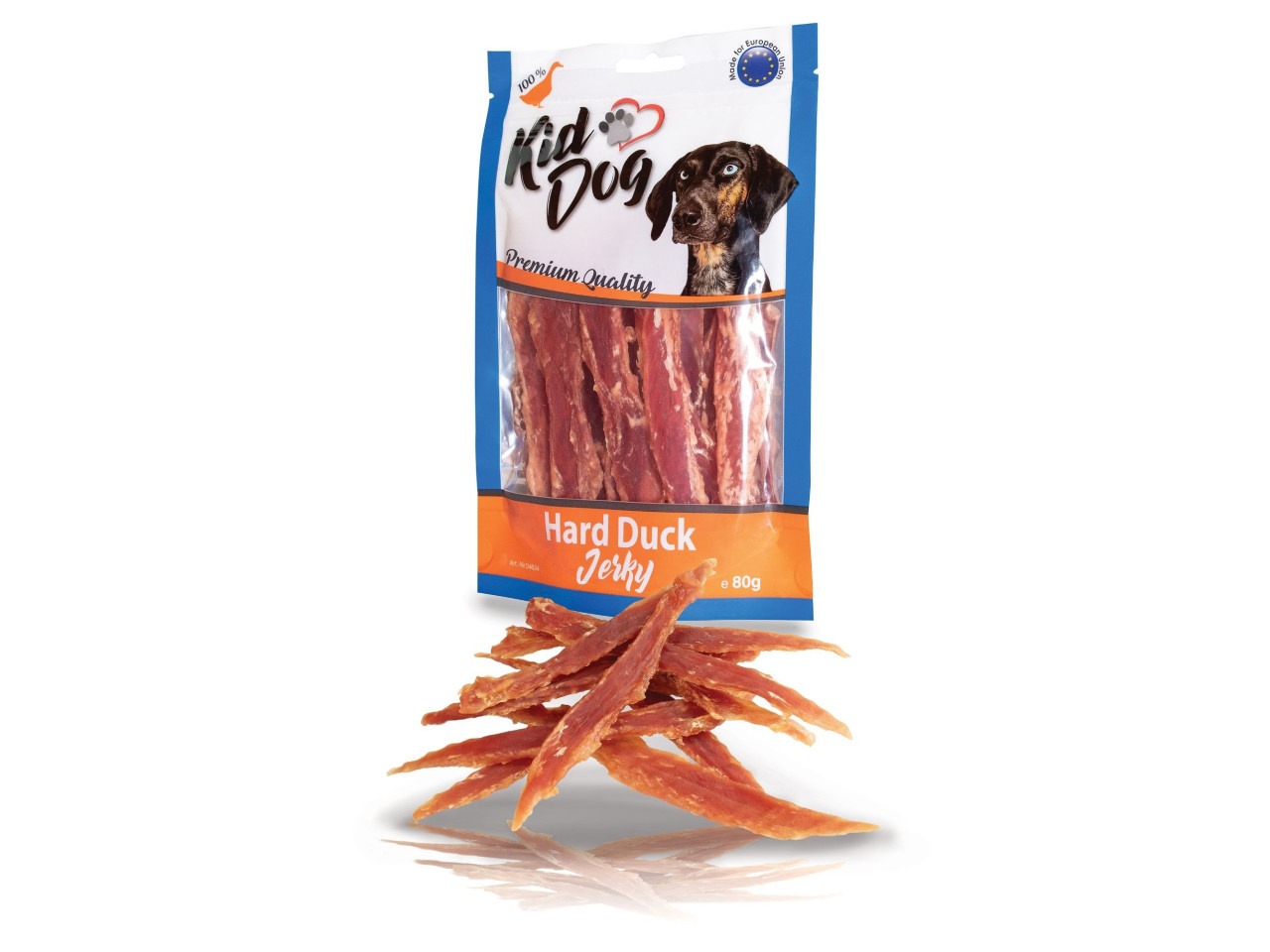 KidDog Recompense Pentru Caini, Piept de Rata, 80 g, A04634
