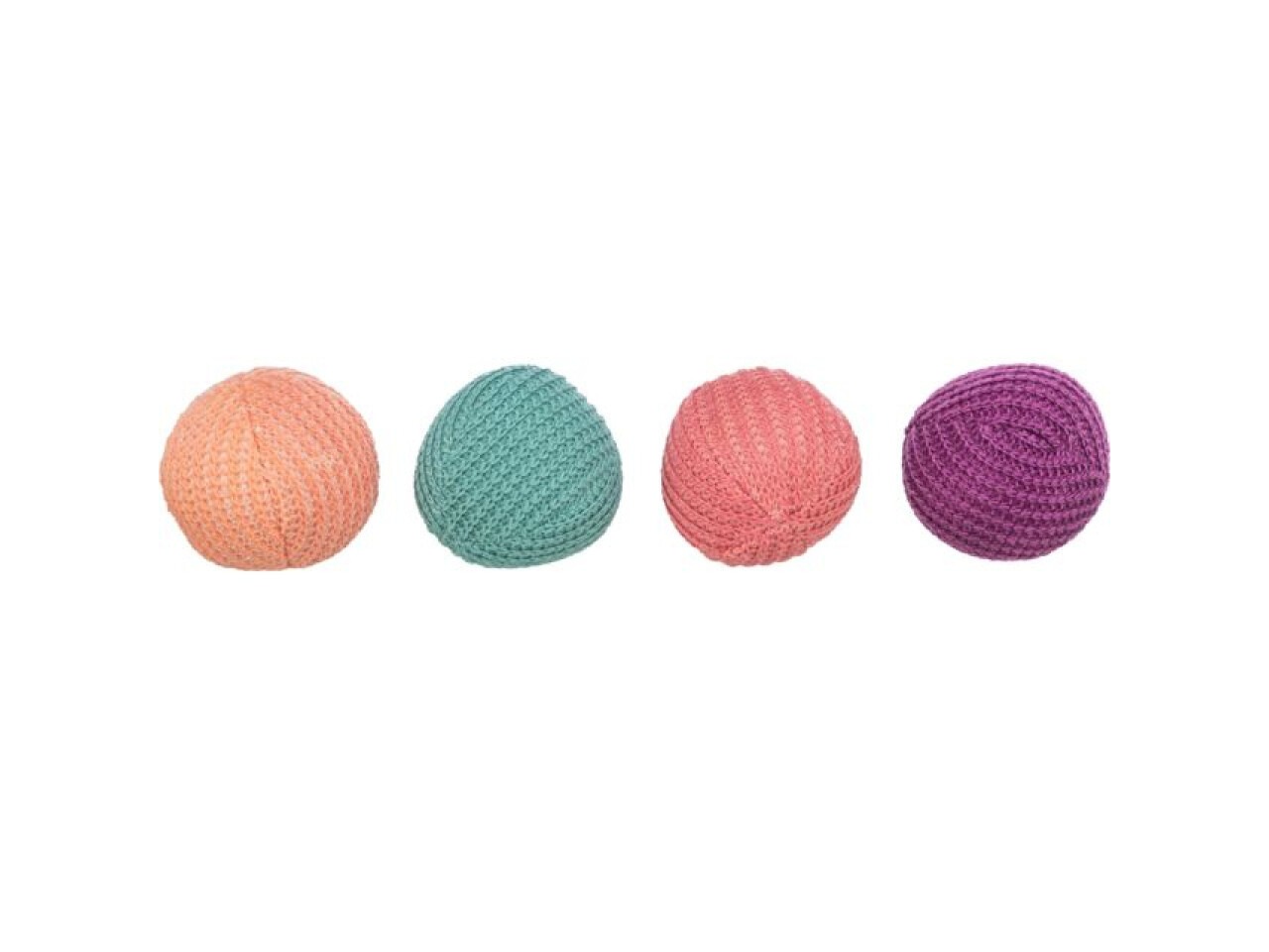 Trixie Jucarie Pentru Pisici, Set 2 X Mingi Tricotate, 4.5 cm 45728