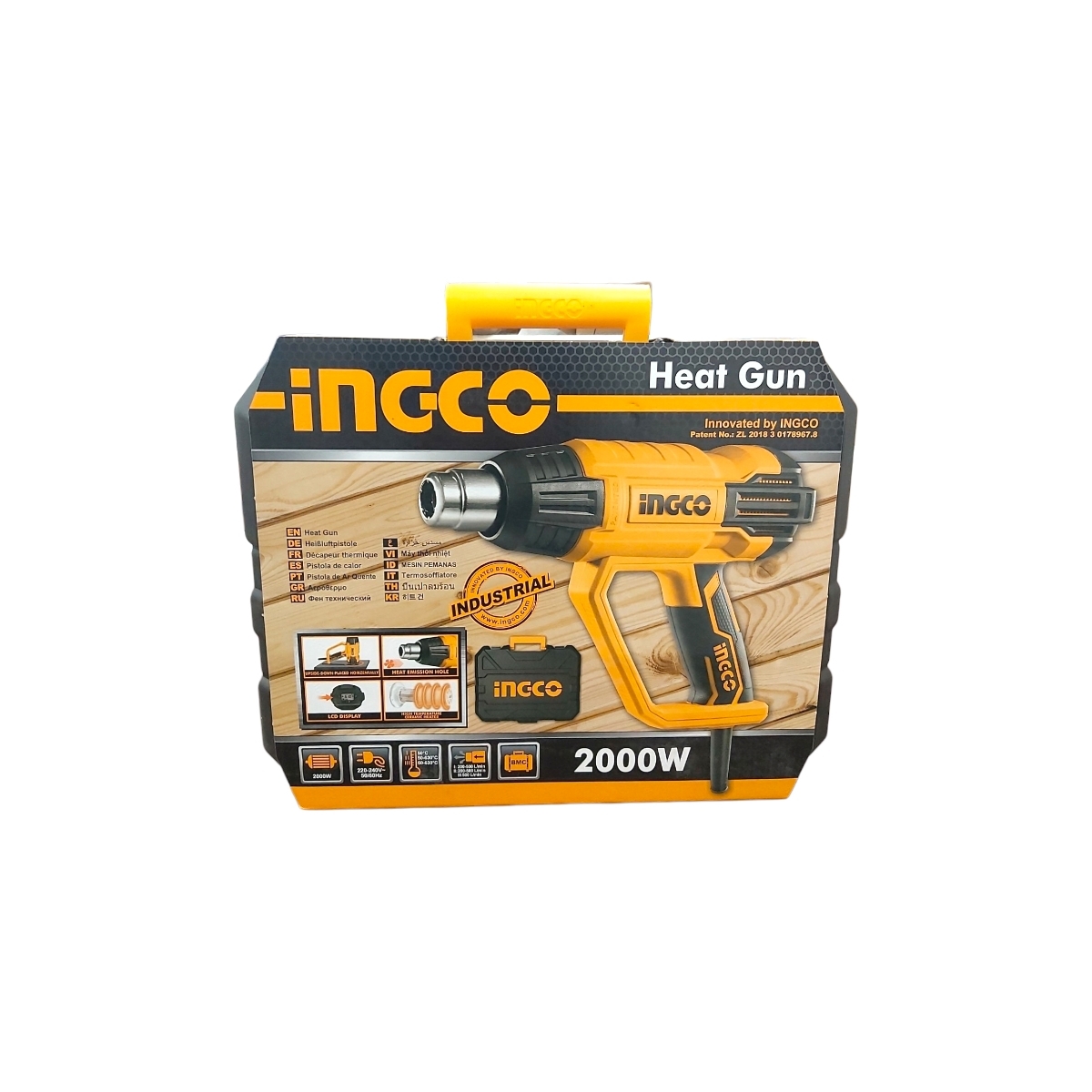 PISTOL CU AER CALD 2000W CU REGLAJ+ACCESORII HG200028-1