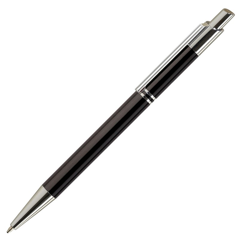 Pix cu bila Office-Cover Tiko, 1.0mm, cu mecanism, pentru personalizare, corp metalic, argintiu