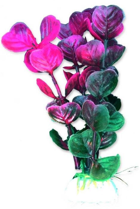 Planta Artificiala Pentru Acvariu, Blister, 10 cm, Roz/Violet/Verde, 1B30