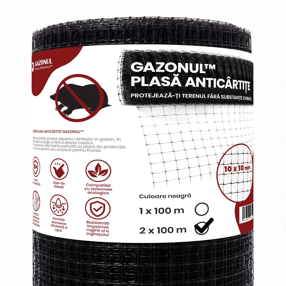 Plasa Anti-Cartite 2 m x 100 m