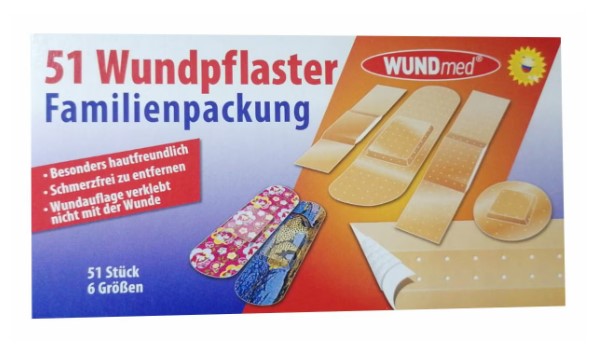 WUNDMED FAMILY PLASTURI 51BUC