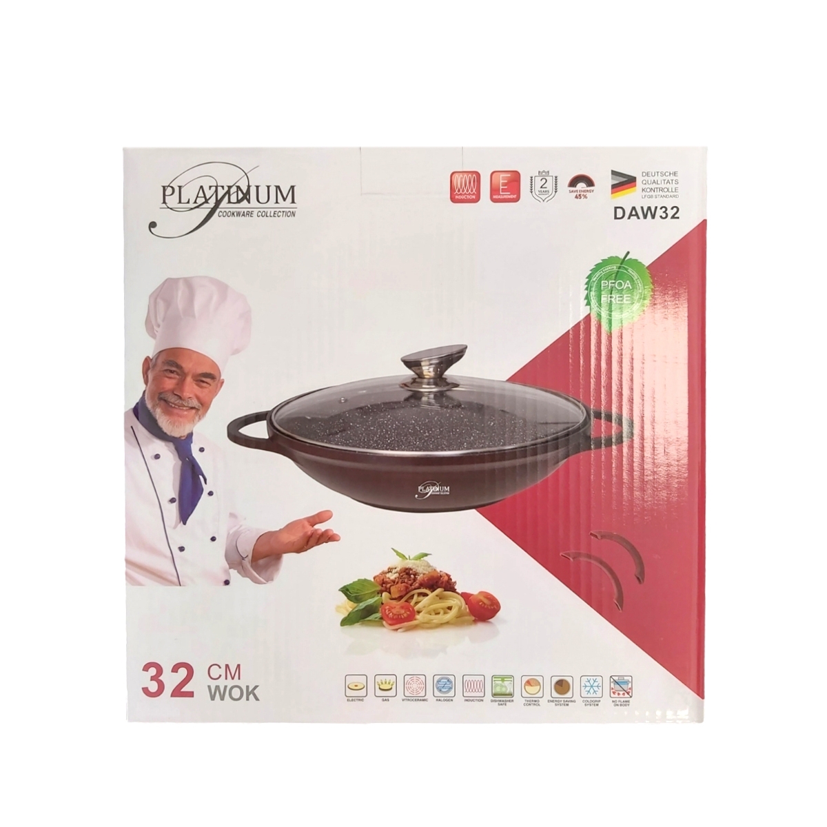 PLATINUM CRATITA WOK 32CM DAW32
