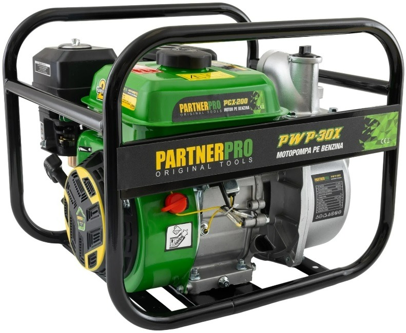 Pompa de apa pe benzina 2in PARTNERPRO PWP30X, 30 m³/h, 6.5 HP , MOTOR 4T