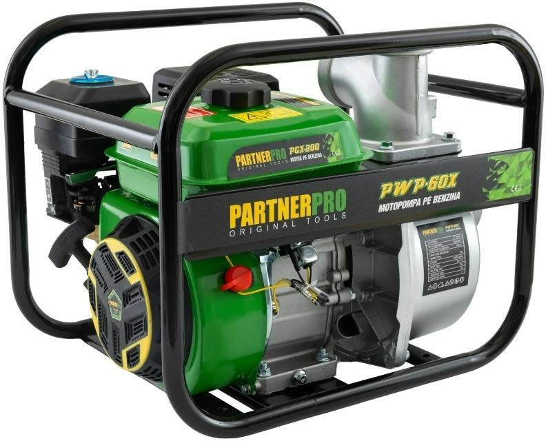 Pompa de apa pe benzina 3in PARTNERPRO PWP60X, 60 m³/h, 6.5 HP , MOTOR 4T