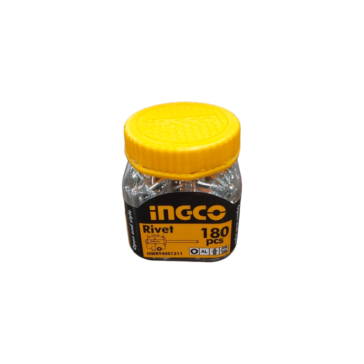 POPNIT 4*12MM 180 PCS HWRT4001211